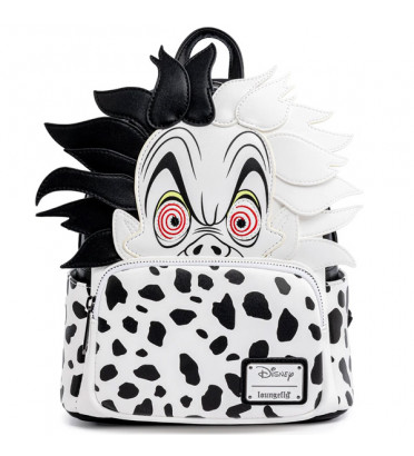 MINI SAC A DOS CRUELLA DE VIL SPOTS COSPLAY / LES 101 DALMATIENS / LOUNGEFLY