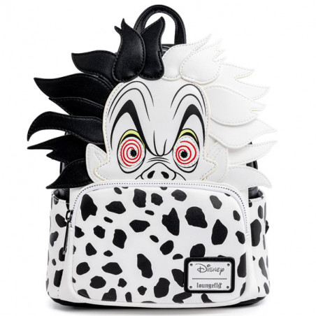 MINI SAC A DOS CRUELLA DE VIL SPOTS COSPLAY / LES 101 DALMATIENS / LOUNGEFLY