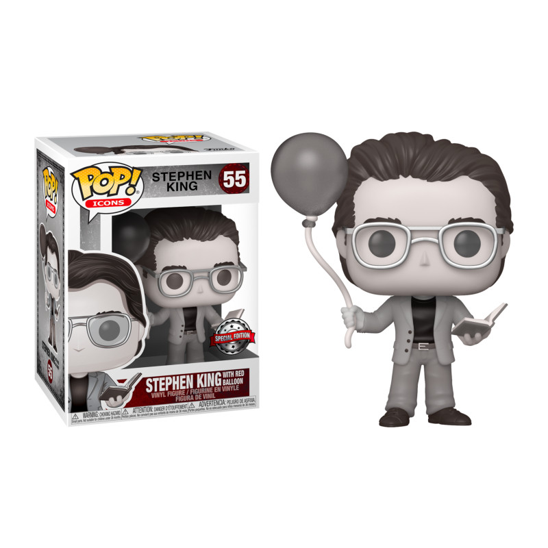 STEPHEN KING WITH RED BALLOON / STEPHEN KING / FIGURINE FUNKO POP / EXCLUSIVE SPECIAL EDITION