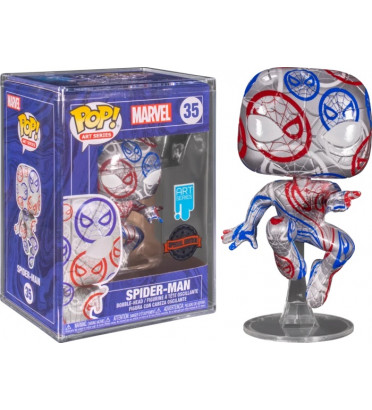 PATRIOTIC AGE SPIDER MAN WITH CASE PROTECTOR / MARVEL AVENGERS / FIGURINE FUNKO POP / EXCLUSIVE SPECIAL EDITION