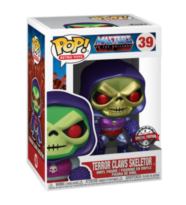 TERROR CLAWS SKELETOR METALLIC / LES MAITRES DE LUNIVERS / FIGURINE FUNKO POP / EXCLUSIVE SPECIAL EDITION