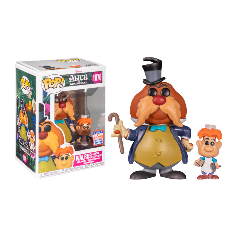 THE WALRUS AND THE CARPENTER / ALICE AU PAYS DES MERVEILLES / FIGURINE FUNKO POP / EXCLUSIVE SDCC 2021