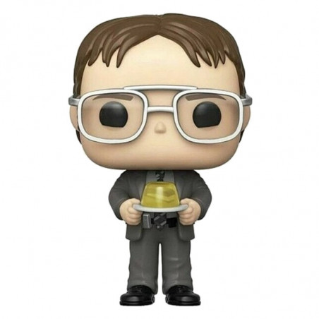 DWIGHT SCHRUTE WITH JELLO STAPLER / THE OFFICE / FIGURINE FUNKO POP