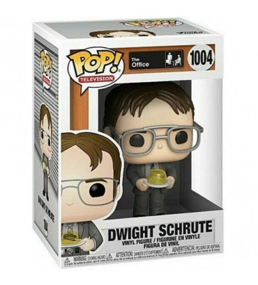 DWIGHT SCHRUTE WITH JELLO STAPLER / THE OFFICE / FIGURINE FUNKO POP