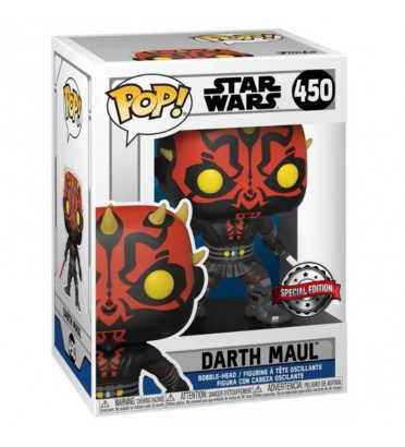 DARTH MAUL WITH SABER / STAR WARS / FIGURINE FUNKO POP / EXCLUSIVE SPECIAL EDITION