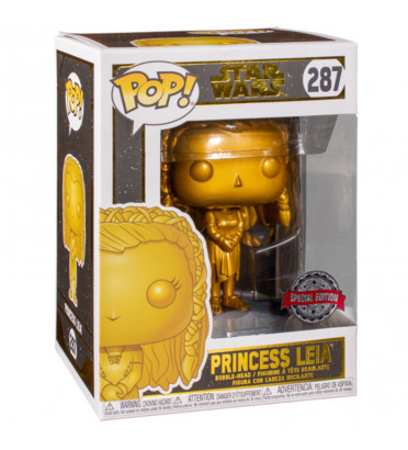 PRINCESS LEIA GOLD METALLIC / STAR WARS / FIGURINE FUNKO POP / EXCLUSIVE SPECIAL EDITION