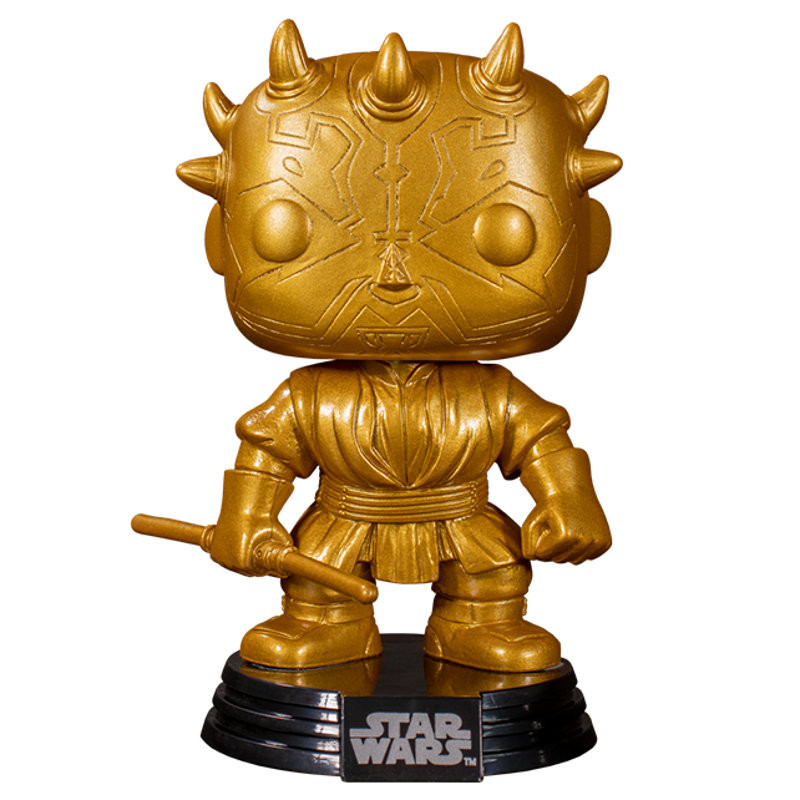 DARTH MAUL GOLD METALLIC / STAR WARS / FIGURINE FUNKO POP / EXCLUSIVE SPECIAL EDITION