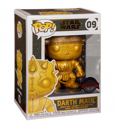 DARTH MAUL GOLD METALLIC / STAR WARS / FIGURINE FUNKO POP / EXCLUSIVE SPECIAL EDITION