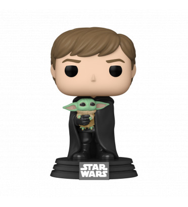 LUKE SKYWALKER WITH GROGU / STAR WARS THE MANDALORIAN / FIGURINE FUNKO POP