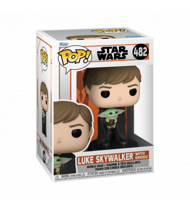 LUKE SKYWALKER WITH GROGU / STAR WARS THE MANDALORIAN / FIGURINE FUNKO POP