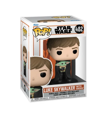 LUKE SKYWALKER WITH GROGU / STAR WARS THE MANDALORIAN / FIGURINE FUNKO POP