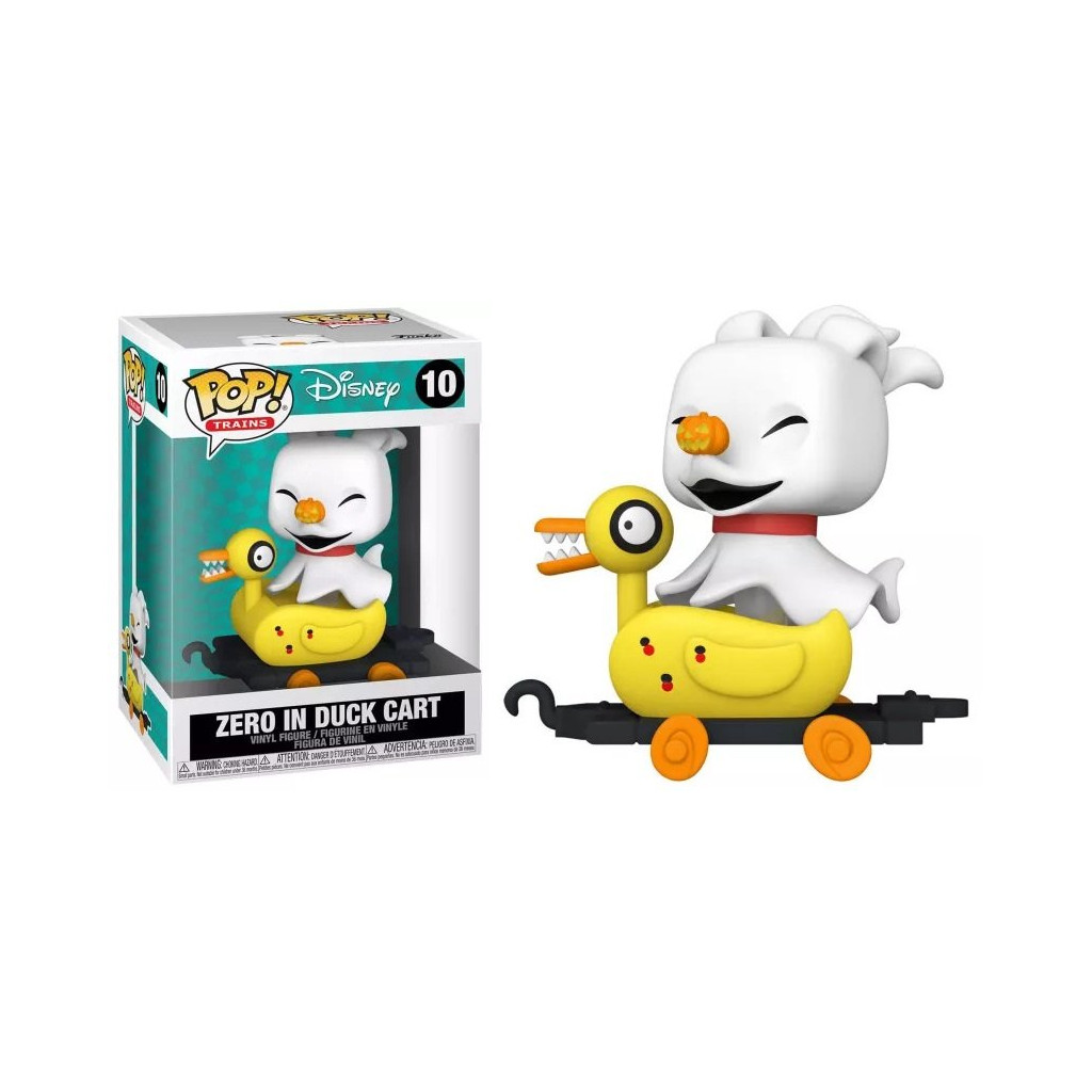 Figurine Zero In Duck Cart / L'Etrange Noel De Mr Jack / Funko Pop Disney  10 / Exclusive Special Edition / Gitd