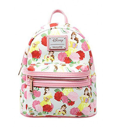 MINI SAC A DOS BELLE AVEC ROSE / LA BELLE ET LA BÊTE / LOUNGEFLY