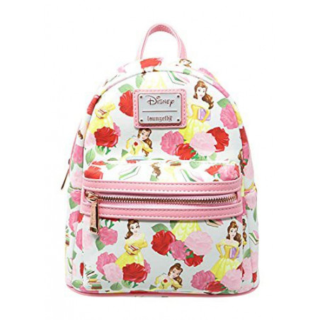 MINI SAC A DOS BELLE AVEC ROSE / LA BELLE ET LA BÊTE / LOUNGEFLY