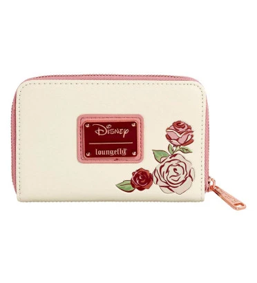 PORTE MONNAIE BELLE FLOWERS / LA BELLE ET LA BETE / LOUNGEFLY PORTE MONNAIE BELLE FLOWERS / LA BELLE ET LA BETE / LOUNGEFLY