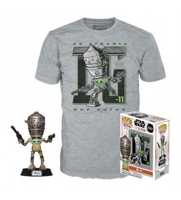 T-SHIRT XL AVEC POP IG-11 / STAR WARS / FIGURINE FUNKO POP