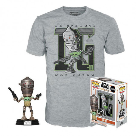 T-SHIRT XL AVEC POP IG-11 / STAR WARS / FIGURINE FUNKO POP