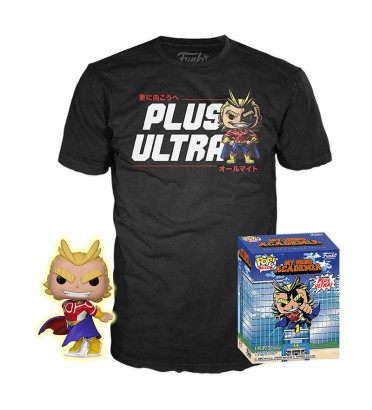 T-SHIRT L AVEC POP ALL MIGHT / MY HERO ACADEMIA / FIGURINE FUNKO POP T-SHIRT L AVEC POP ALL MIGHT / MY HERO ACADEMIA / FIGURINE FUNKO POP