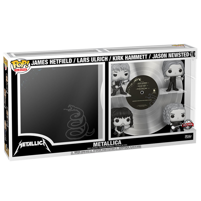 ALBUM METALLICA NOIR ET BLANC / METALLICA / FIGURINE FUNKO POP / EXCLUSIVE SPECIAL EDITION