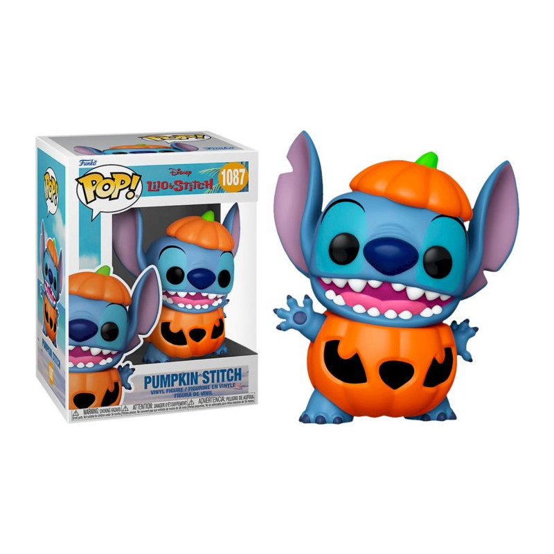 Figurine Pumpskin Stitch / Lilo Et Stitch / Funko Pop Disney 1087 /  Exclusive Spécial Edition