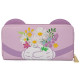 PORTEFEUILLE MINNIE HOLDING FLOWERS / MICKEY MOUSE / LOUNGEFLY