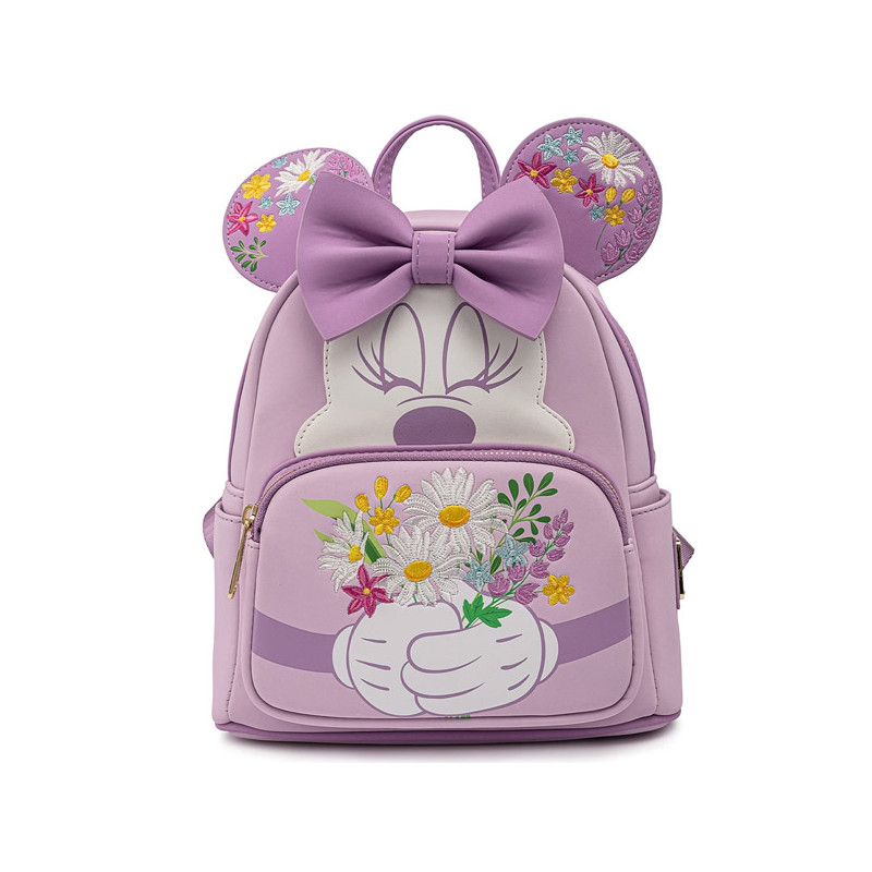 MINI SAC A DOS MINNIE HOLDING FLOWERS / MICKEY MOUSE / LOUNGEFLY