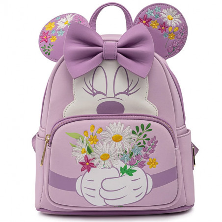 MINI SAC A DOS MINNIE HOLDING FLOWERS / MICKEY MOUSE / LOUNGEFLY