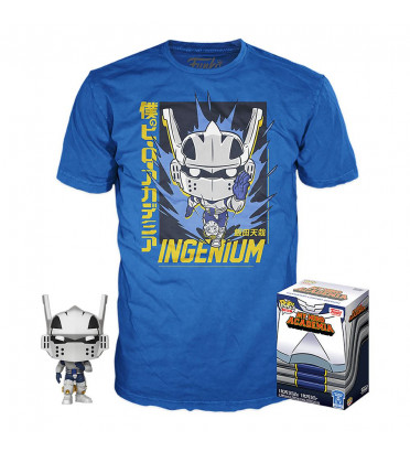 T-SHIRT S AVEC POP TENYA MECH SUIT / MY HERO ACADEMIA / FIGURINE FUNKO POP