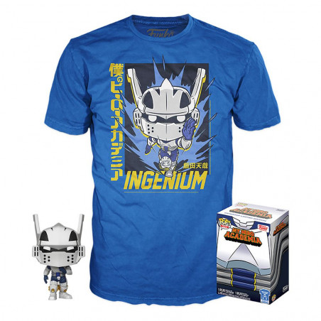 T-SHIRT S AVEC POP TENYA MECH SUIT / MY HERO ACADEMIA / FIGURINE FUNKO POP