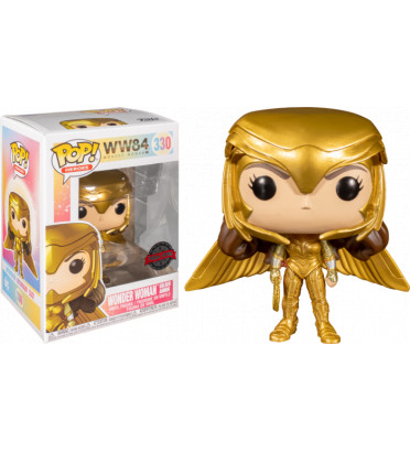 WONDER WOMAN GOLDEN ARMOR OPEN WINGS / WONDER WOMAN 84 / FIGURINE FUNKO POP / EXCLUSIVE SPECIAL EDITION