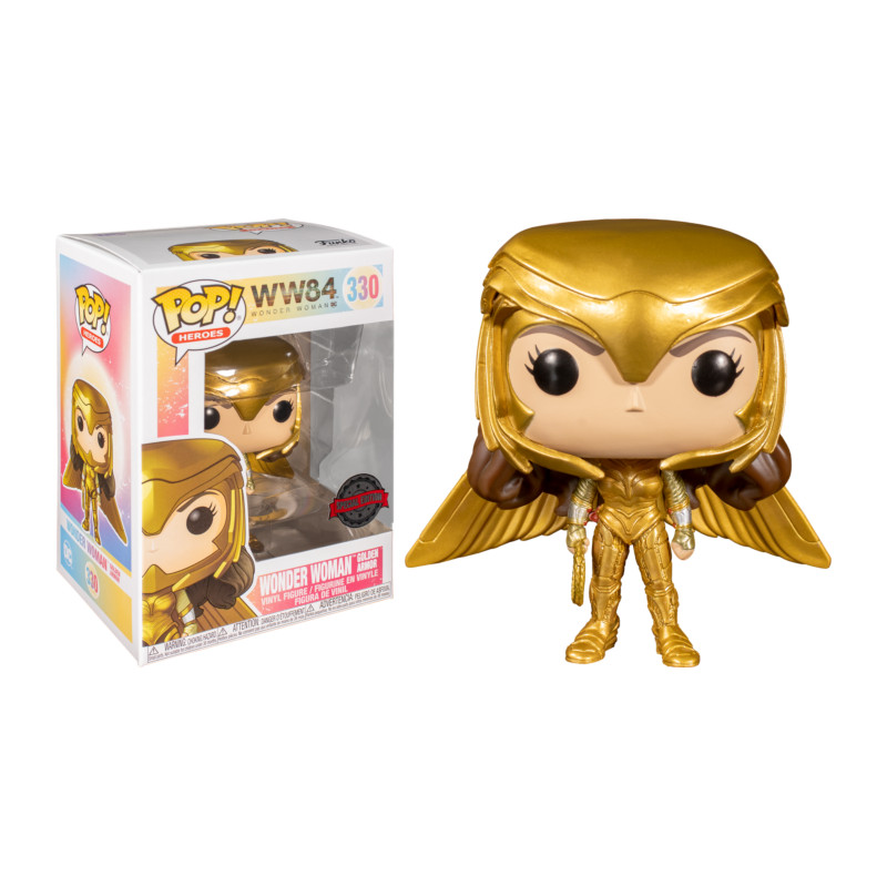 WONDER WOMAN GOLDEN ARMOR OPEN WINGS / WONDER WOMAN 84 / FIGURINE FUNKO POP / EXCLUSIVE SPECIAL EDITION