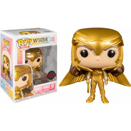 WONDER WOMAN GOLDEN ARMOR OPEN WINGS / WONDER WOMAN 84 / FIGURINE FUNKO POP / EXCLUSIVE SPECIAL EDITION