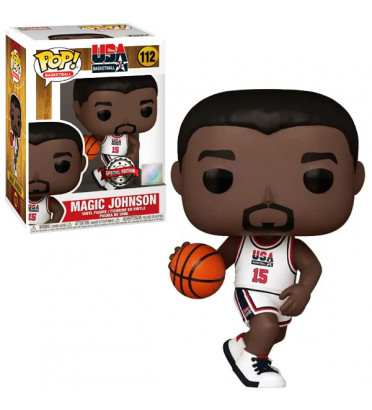 MAGIC JOHNSON / USA BASKETBALL / FIGURINE FUNKO POP / EXCLUSIVE SPECIAL EDITION