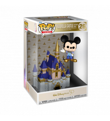 CINDERELLA CASTLE WITH MICKEY MOUSE / DISNEY WORLD / FIGURINE FUNKO POP