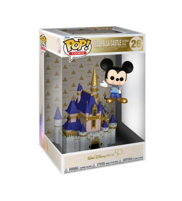 CINDERELLA CASTLE WITH MICKEY MOUSE / DISNEY WORLD / FIGURINE FUNKO POP