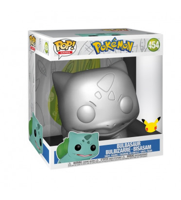 BULBASAUR SILVER SUPER OVERSIZED / POKEMON / FIGURINE FUNKO POP