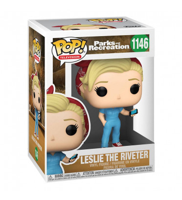 LESLIE THE RIVETER / PARKS AND RECREATION / FIGURINE FUNKO POP