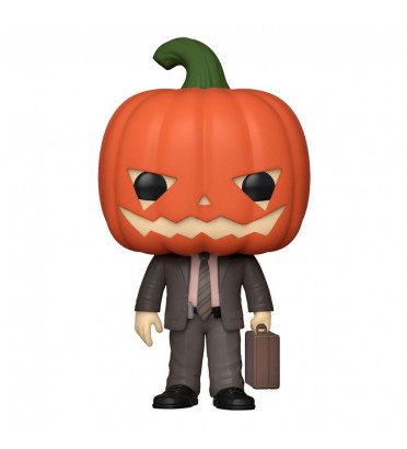 DWIGHT SCHRUTE WITH PUMPKINHEAD / THE OFFICE / FIGURINE FUNKO POP