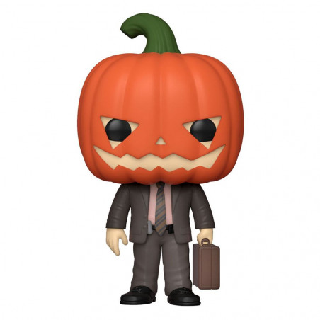 DWIGHT SCHRUTE WITH PUMPKINHEAD / THE OFFICE / FIGURINE FUNKO POP