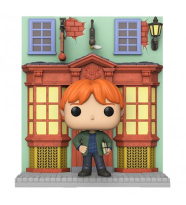 HARRY POTTER DIAGON ALLEY QUIDDITCH SUPPLIES STORE WITH RON / HARRY POTTER / FIGURINE FUNKO POP / EXCLUSIVE SPECIAL EDITION