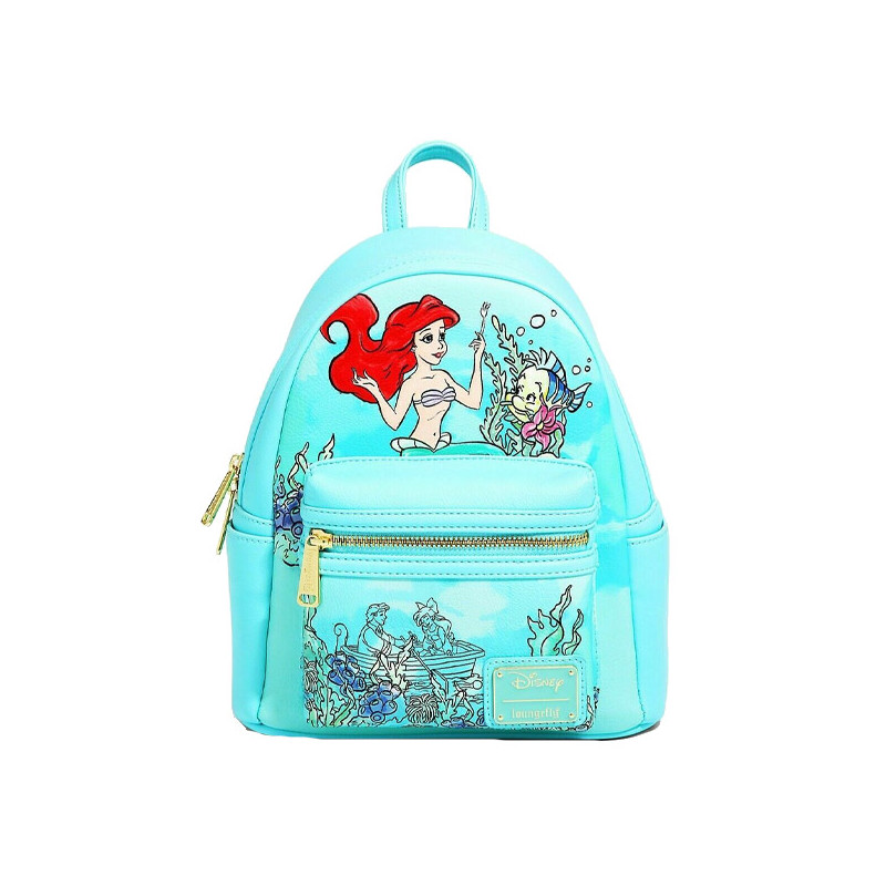 MINI SAC A DOS ARIEL UNDERWATER / LA PETITE SIRENE / LOUNGEFLY