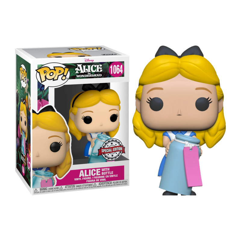 ALICE WITH BOTTLE / ALICE AU PAYS DES MERVEILLES / FIGURINE FUNKO POP / EXCLUSIVE SPECIAL EDITION