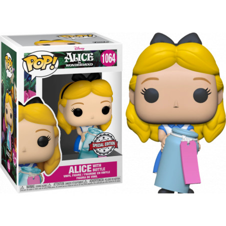 ALICE WITH BOTTLE / ALICE AU PAYS DES MERVEILLES / FIGURINE FUNKO POP / EXCLUSIVE SPECIAL EDITION