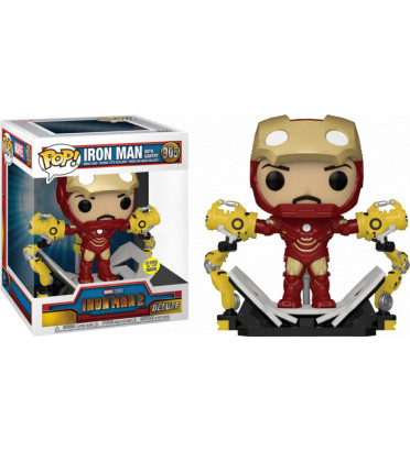 IRON MAN WITH GANTRY / IRON MAN 2 / FIGURINE FUNKO POP / EXCLUSIVE SPECIAL EDITION / GITD