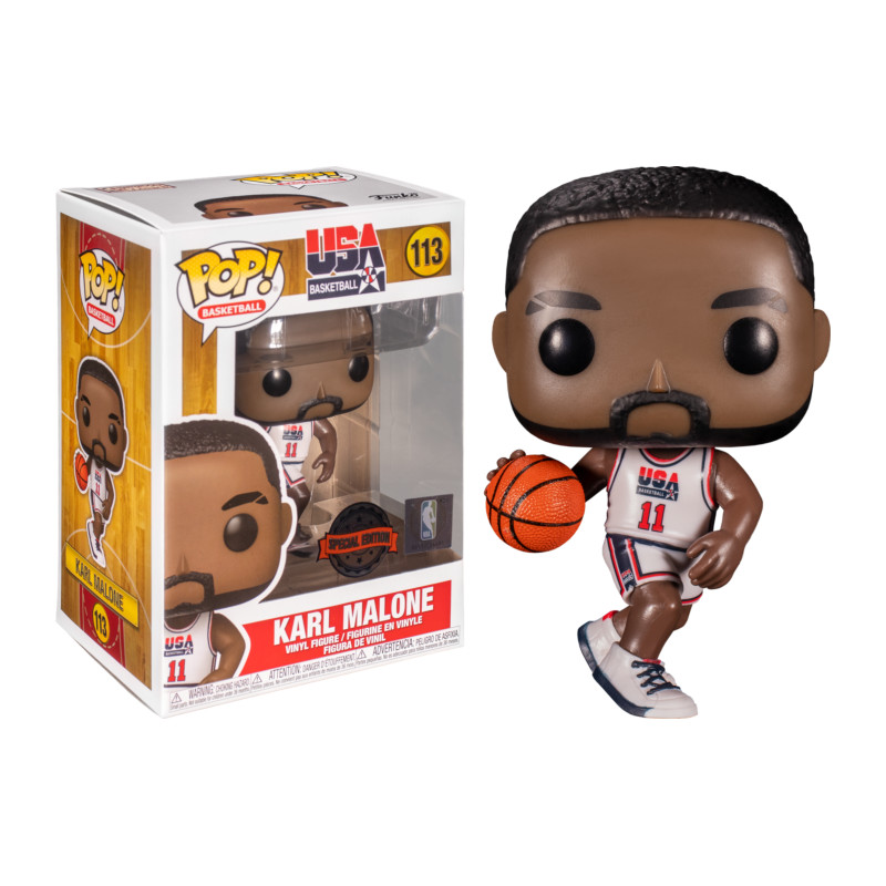 KARL MALONE / USA BASKETBALL / FIGURINE FUNKO POP / EXCLUSIVE SPECIAL EDITION