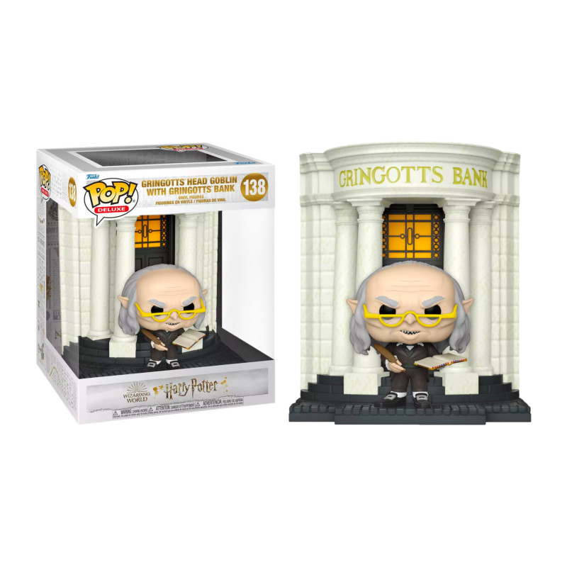 DIAGON ALLEY GRINGOTTS HEAD GOBLIN WITH GRINGOTTS BANK / HARRY POTTER / FIGURINE FUNKO POP / EXCLUSIVE SPECIAL EDITION