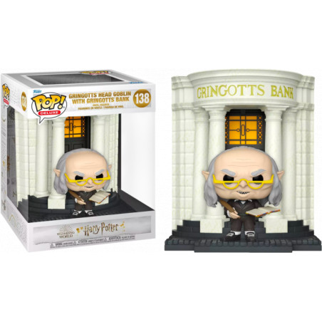 DIAGON ALLEY GRINGOTT'S HEAD GOBLIN WITH GRINGOTT'S BANK / HARRY POTTER / FIGURINE FUNKO POP / EXCLUSIVE SPECIAL EDITION