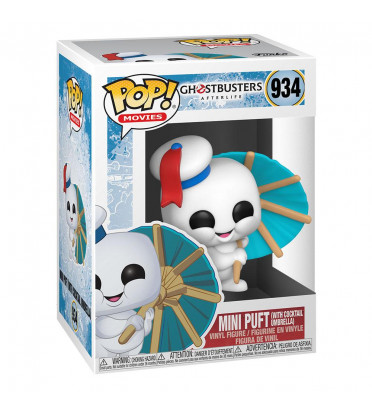 MINI PUFT WITH COCKTAIL UMBRELLA / GHOSTBUSTERS AFTERLIFE / FIGURINE FUNKO POP