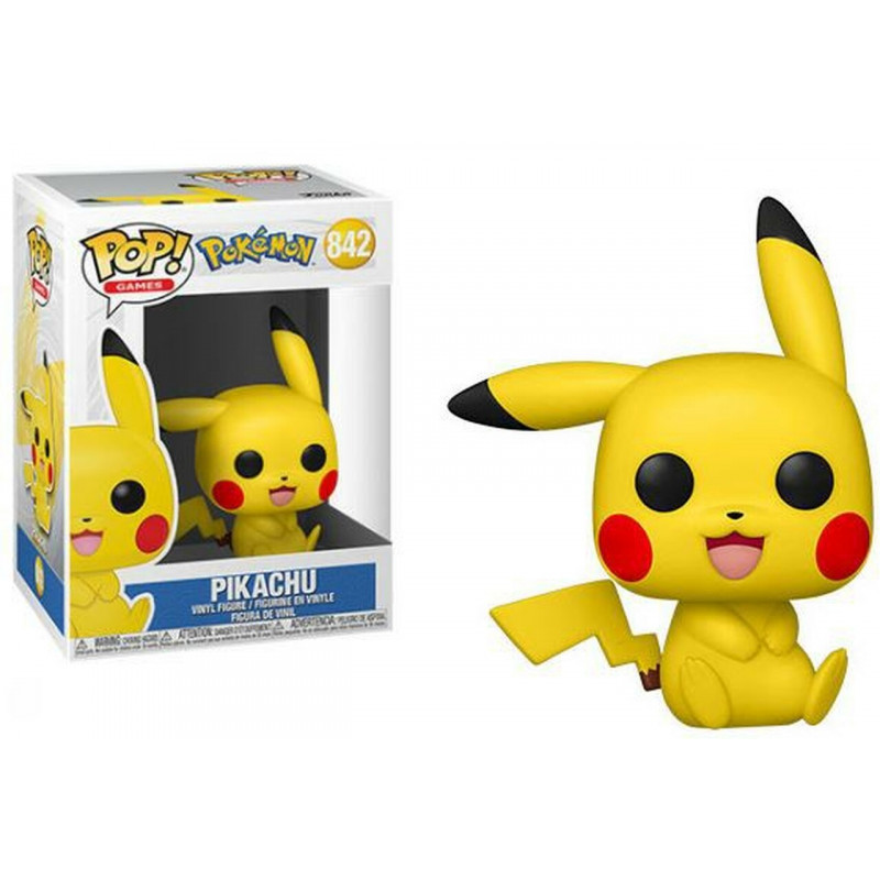 Figurine Pikachu Sitting / Pokemon / Funko Pop Games 842