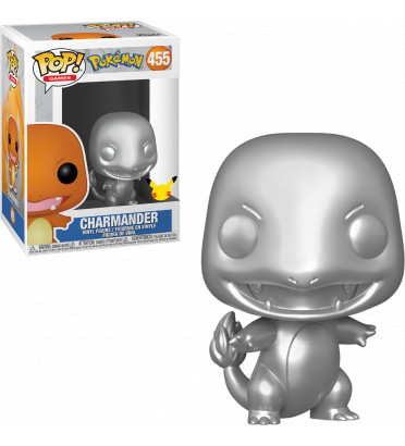 CHARMANDER SILVER / POKEMON / FIGURINE FUNKO POP